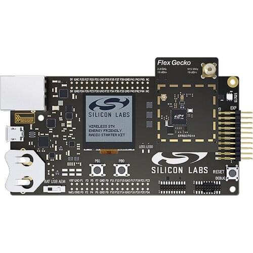 1 pcs x SLWSTK6060B Wireless EFR32 Flex Gecko 2400/915 MHz Wireless Starter Development Kit
