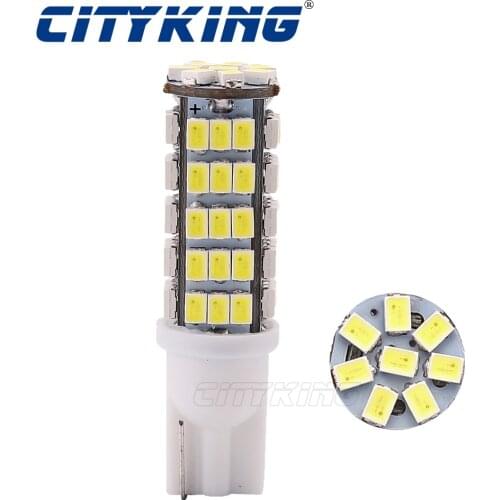 10pcs High quality W5W led 194 927 161 t10 68smd 1206 LED t10 68 led Auto Bulbs car Signal Lights Wedge Light License Plate bulb