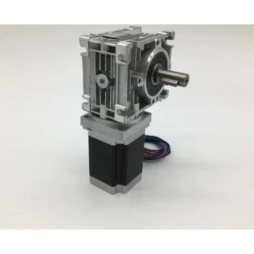 5:1 Worm Gearbox RV030 Speed Reducer 14mm output With Nema23 Stepper Motor 3A 84MM 2.2NM 320Oz-in kit 90 degree For CNC Router