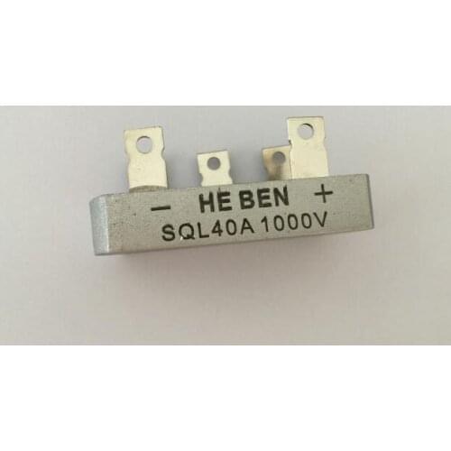 5pcs three-phase rectifier bridge rectifier SQL40A 1000V Metal Case Bridge Rectifier 32*60mm