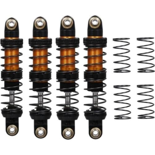 4pcs Rock Crawler Metal Oil Suspension Shocks Absorber for 1/10 RC Car TRX-4 SCX10 90046 D90 CC01 HSP High Quality