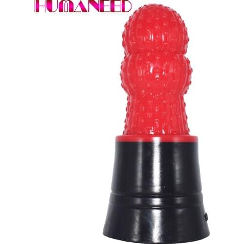 19.5*6cm New Plant Flower Butt Plug Cactus Soft Silicone Sex Massager Anal Plug Knot Sucker Dildo Huge Women Anus Toys Sexy Shop