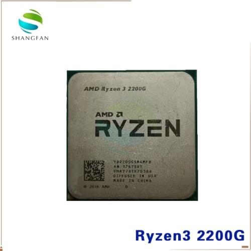 AMD Ryzen 3 2200G R3 2200G 3.5 GHz Quad-Core Quad-Thread CPU Processor YD2200C5M4MFB Socket AM4
