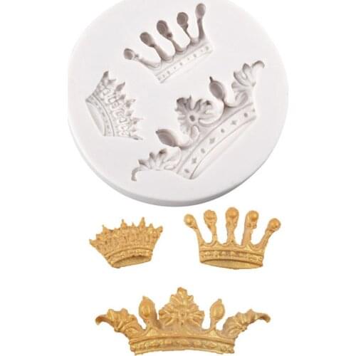 1Pc New Mini Crown Silicone Mold Creative Cake Decoration Tool Cake Mold Chocolate Mold Baking Tool Accessories Diy Cake Tool