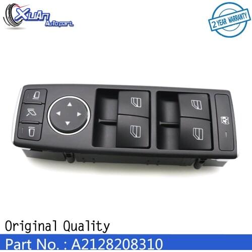 XUAN Electric Power Window Master Switch Front Left Driver Side A2128208310 for Mercedes C-CLASS W204 E-CLASS W212 W207 C207