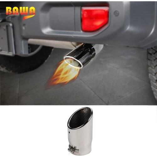 BAWA Muffler for Jeep Wrangler JL 2018 Stainless Steel Exhaust End Tube for Jeep Wrangler jl Accessories