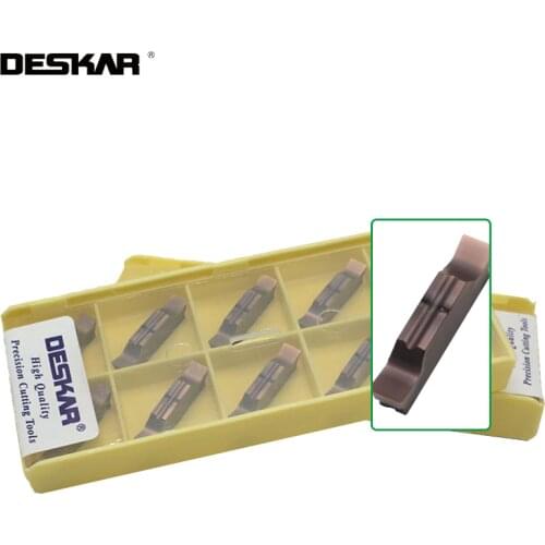 10PCS DESKAR MGGN150 MGGN200 MGGN250 MGGN300 MGGN400 MGGN500 JM LF6018 Turning CNC Carbide Grooving insert For Stainless steel