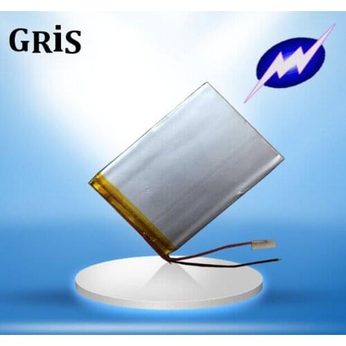 New Hot 3.7V polymer lithium battery 406070 046070 MP5 GPS MP4 2000MAH mail Rechargeable Li-ion Cell