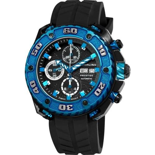 322A.33 X61 Stührling Automatic Chrono Swiss Production Men Wristwatch Clock