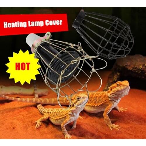 Reptile Lizard Pet Heating Lamp Shade Mesh Cover Wire Lamp Cage Lampshade Pets Anti-scalding Cover Heater Guard