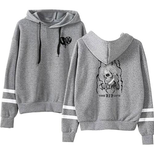 New Fashion Juice WRLD Hoodies non bag bar long sleeve Hoodie men women Sweatshirts Autumn casual Hooded boy girl gray tracksuit
