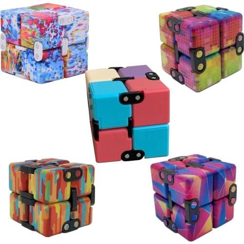 New Decompression Cube Anti-anxiety Infinite Cube Upgrade Frosted Decompression Compression Artifact Fidget Infinity Cube Toy