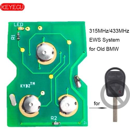 KEYECU Remote Control Board 3 Button 433MHz for Old BMW 3 5 7 X5 X3 Z4 E38 E39 E46 With Battery KYDZ