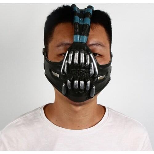 Bane Mask Halloween Carnival Party Movie Villain Cosplay Costume Props Horror Latex Masks Headgear