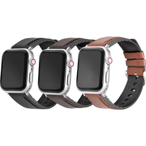 Loop Strap Wristband For Apple Watch 6 SE 5 4 3 2 1 40mm 44mm Leather for iwatch Band 42mm 38mm Bracelet Accessories