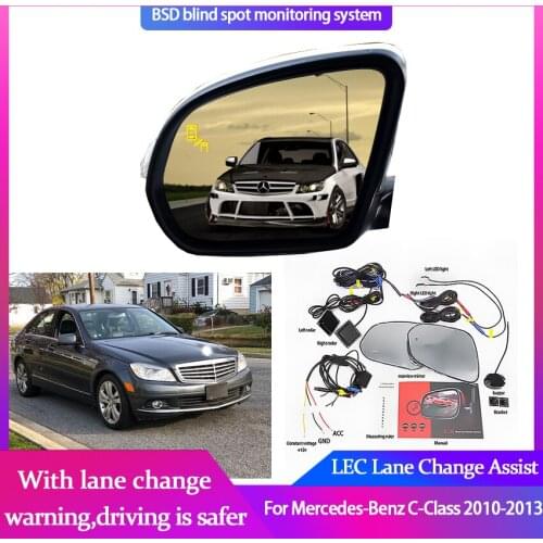 Blind Spot Mirror Radar Detection System for Mercedes-Benz C-Class 2010-2013 BSD Microwave Monitoring Assistant Driving Security