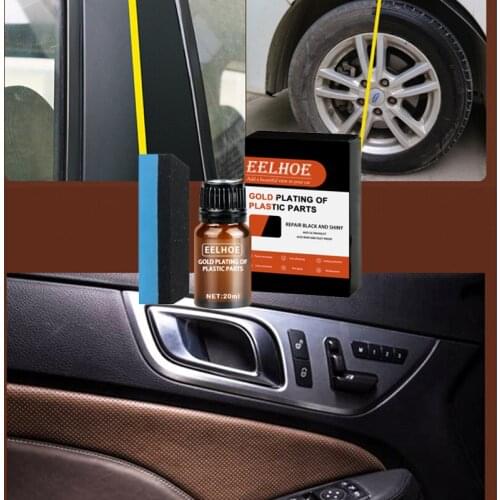 10/20ml Interior Plastic Parts Retreading Agent Crystal Coating Wax Renewed Plastic Restore Long-lasting Liquid Car Maintenance