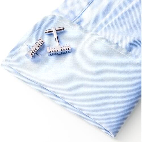 1 Pair Classic Cube Cufflinks High Quality Cuboid Engraving Cuff Button For Mens Shirt Suits Business Wedding Jewelry Gift