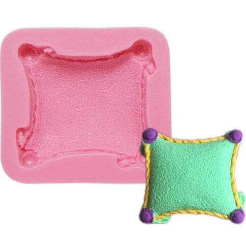 Mini 1PCS Silicone Pillow Shape Molds For Mousse Brownie Chiffon Cake Chocolate Mold Decorating Tools Baking Pan
