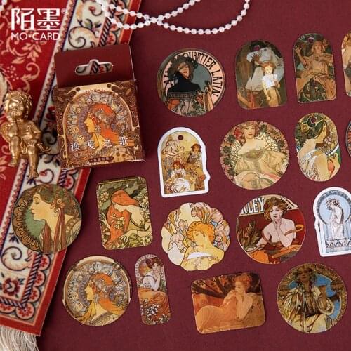 45 pcs/pack Song Of Musha Decorative Stationery Stickers Scrapbooking DIY Diary Album Stick Lable