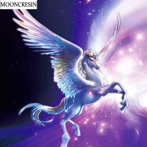 5D Diy Diamond Painting Unicorn Full Square Rhinestone Painting Cross Stitch Embroidery Diamond Mosaic Sticker Decoration Home