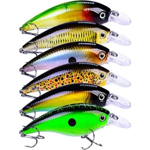 6PCS Fishing Lures Exported to Japan 8.5cm 16.5g Artificial Bass Baits 4# Hook Topwater Hard Lure Trout Tackle