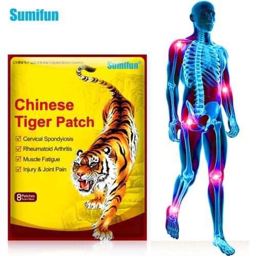 8Pcs Sumifun Tiger Balm Pain Relief Patch Rheumatoid Arthritis Joint Neck Ache Muscle Sprain Treatment Herbal Medical Plaster