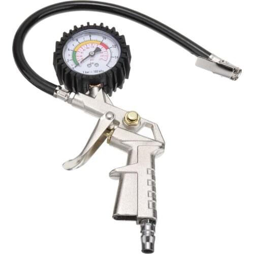 Car Tire Air Pressure Inflator Gauge 0-16 Bar/0-220 psi Vehicle Tester Tire Inflator Tire Pressure Testers