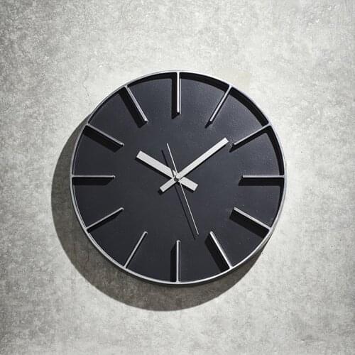 Black 3d Diy Large Wall Clock Modern Design Aluminum Alloy Creative Novelty Waterproof Shower Clocks Zegar Klok Wall Decoration