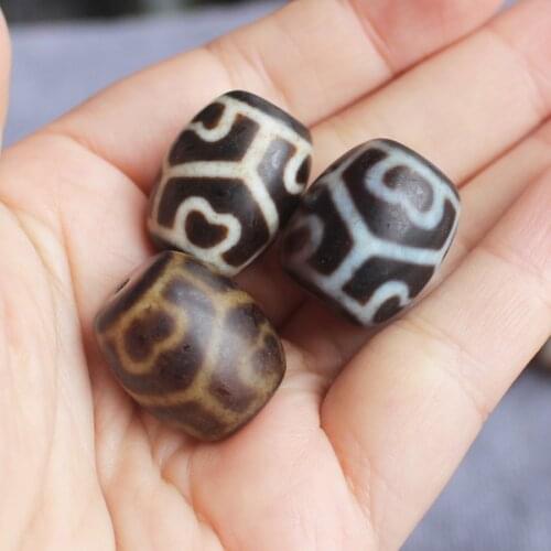 1Piece, 15x20mm,18x22mm Natural Tibet Dzi Agate Drum shape beads ,For DIYJewelry making! Mixed wholesale for all items
