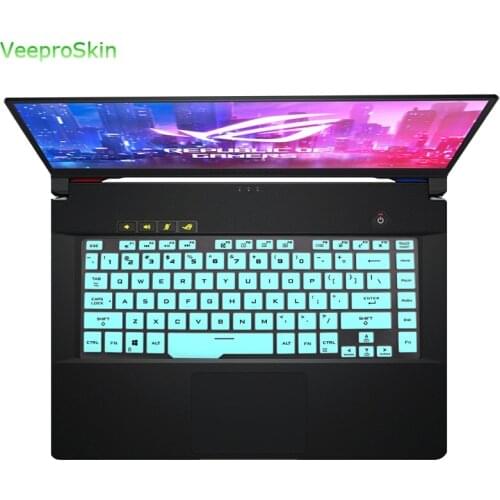 For Asus ROG Zephyrus G14 GA401iv GA401iu GA401 GA401ii 14 inch Keyboard Cover Skin Protector gaming notebook Silicone Clear