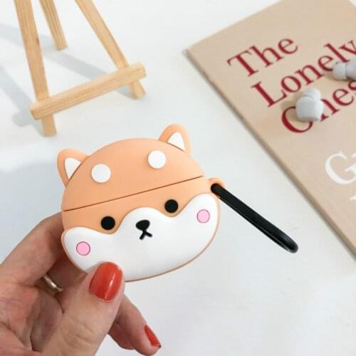 Headphone Case For Huawei Freebuds pro Case Cute Cartoon Silicone 3D Earphone Cover Case with keychain