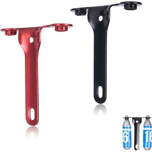 CO2 Cartridge Holder Bracket Hold 2 x Control Blast CO2 Cartridges for Road Bike Water Bottle Cage Mount Bicycle Part