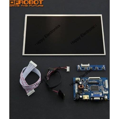 DFRobo10.1" Diagonal 1280x800 inch high resolution IPS TFT LCD HDMI compatible VGA AV Display Screen for Lattepanda Raspberry Pi