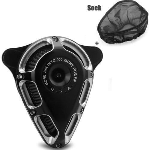 Edge cut Turnable Air cleaners filters rain sock for harley Touring M8 FLTRX FLHR 17-21 softail slim Breakout intakes 18-21