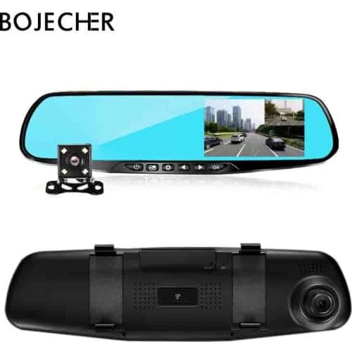 Full HD 1080P Car DVR Dual Lens Car Camera Dvr Rearview Mirror 4.3 Inch Digital Video Recorder Dash cam Auto Registrator