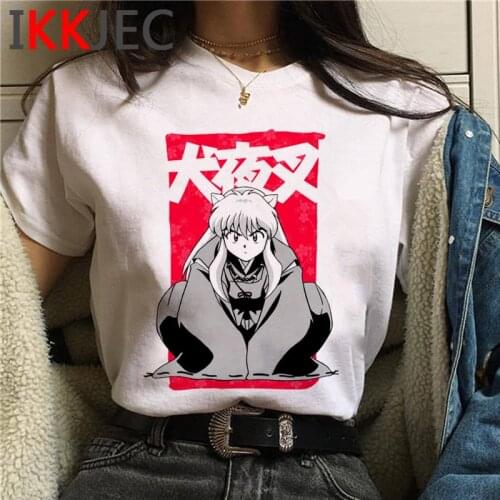 Feudal Demon Inuyasha T-Shirts Men Sesshoumaru Higurashi Kagome Anime T Shirt CartoonShort Sleeve T-Shirts Hip Hop Top Tees Male