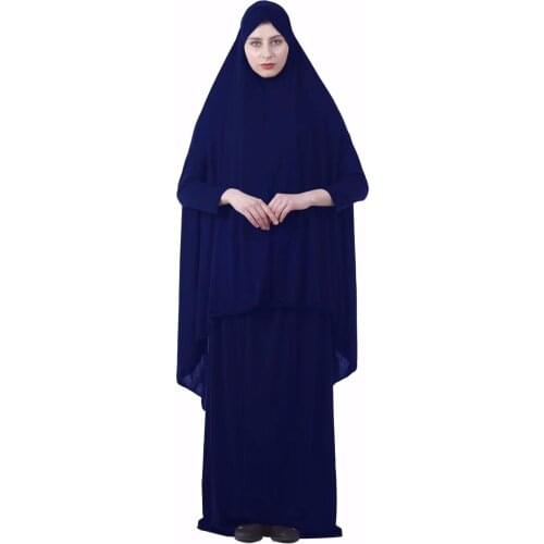 H1264 latest fashion big size muslim sleeve hijab with skirt,fashion pray clothing ,fast delivery,can choose colors