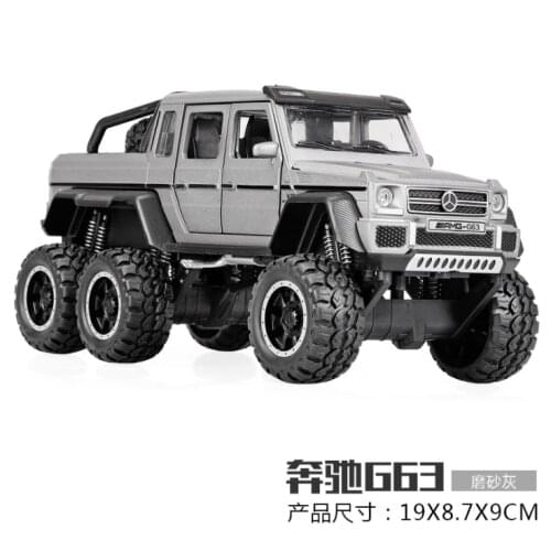 1: 32 Simulation Big Tire Alloy SUV Childrens Toy Car Model Boys Birthday Christmas Gift Gray CAR