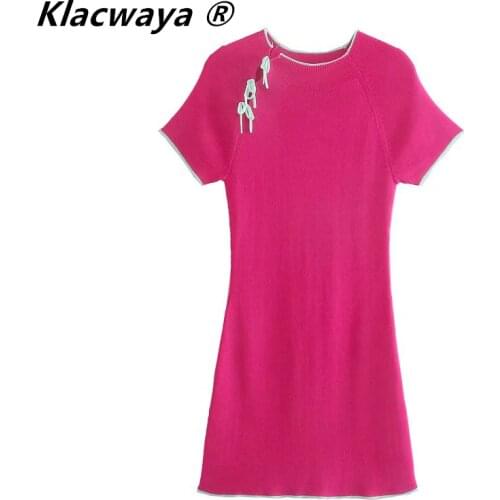 Красные летние платья Klacwaya China At AliExpress