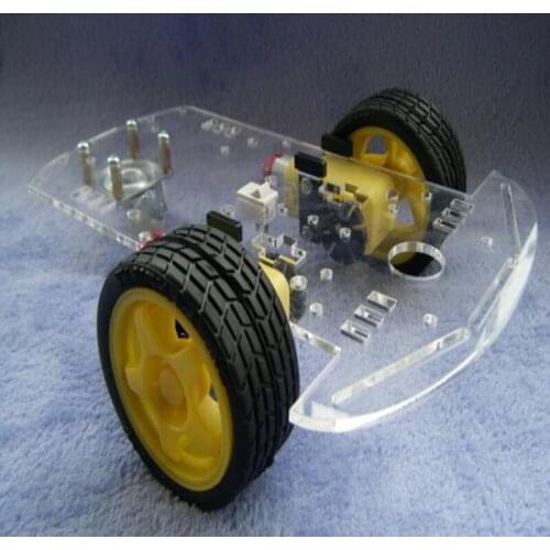 Code plate two-wheeled smart car new Motor Smart Robot Car Chassis Kit Speed Encoder Battery Box 2WD For Arduino tracing car