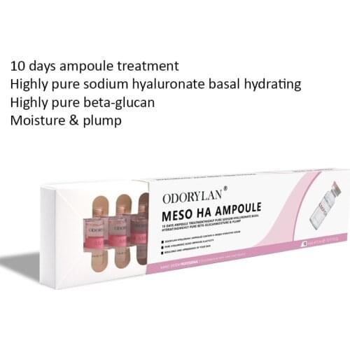 20p 5ml Korea Cross-linked HA Hyaluronic Acid Pure Micro Molecular Mesotherapy Collagen Hyaluronic Acid Whitening BB Cream Serum