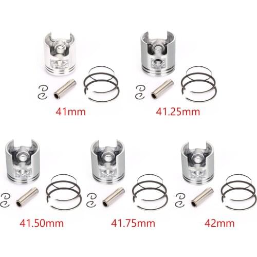 Artudatech Piston Ring Pin Clip Kit For Suzuki Address Hi-Up Katana Sepia 50Cc 1.00MM(42mm) 12110-40D10-050 12140-29C40-050