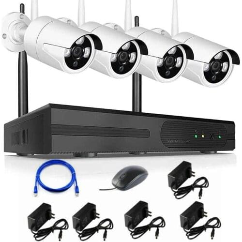 1080P Wireless WiFi NVR Kits 4CH /8CH NVR Set Outdoor Security CCTV Kit 2MP IP Camera Video Surveillance Wifi CCTV Camera System