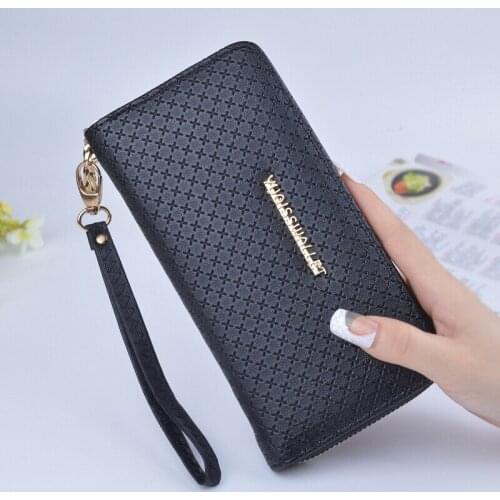 Fashion Female Long Section Wallet Ladies Zipper Purse Large Capacity Practical Hand Wallet Woman Pu Leather
