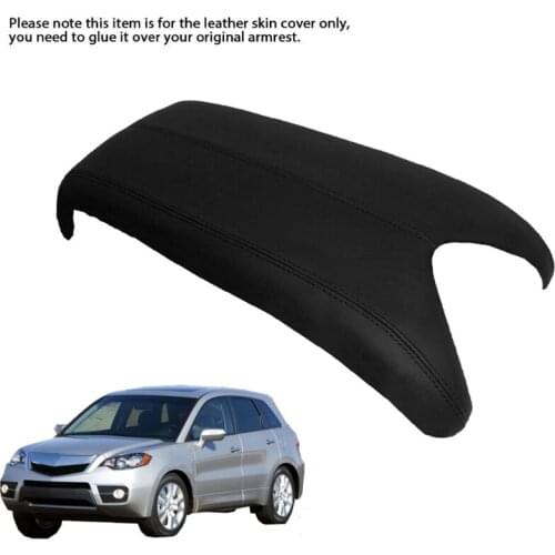Auto Console Lid Armrest Cover Armrest Cover Microfiber Leather Cover for Acura RDX 07-12