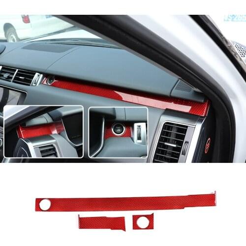 LHD Real 100% Carbon Fiber For Range Rover Sport RR Sport 2014-2019 Passenger Decoration Trim Left Hand Drive Accessories