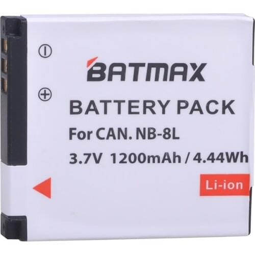 1Pc 1200mAh NB-8L NB8L NB 8L Li-ion Battery for Canon PowerShot A3300 A3200 A3100 A3000 A2200 A1200 IS Camera Batteries