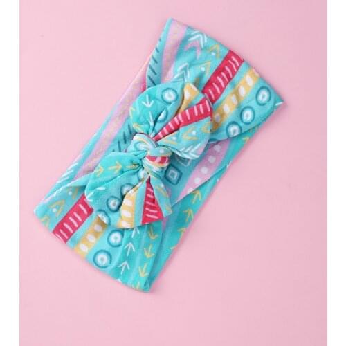 Cute Headbands For Girls Watermelon Flower Baby Born Accessories Nylon Turban Hair Bands For Babies Newborns Photography Props