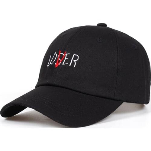 New 100% Cotton High Quality Fashion Lover Loser Baseball Cap Unisex Embroidery Dad Hat Adjustable Snapback Hip Hop Hats